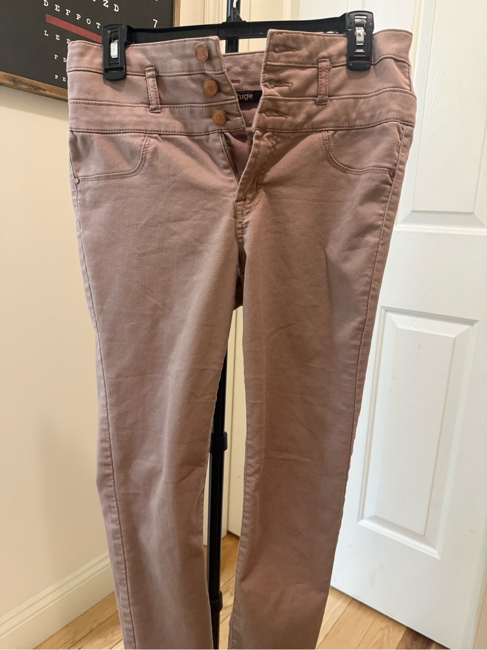 refuge High-Rise Skinny Jeans in Mauve